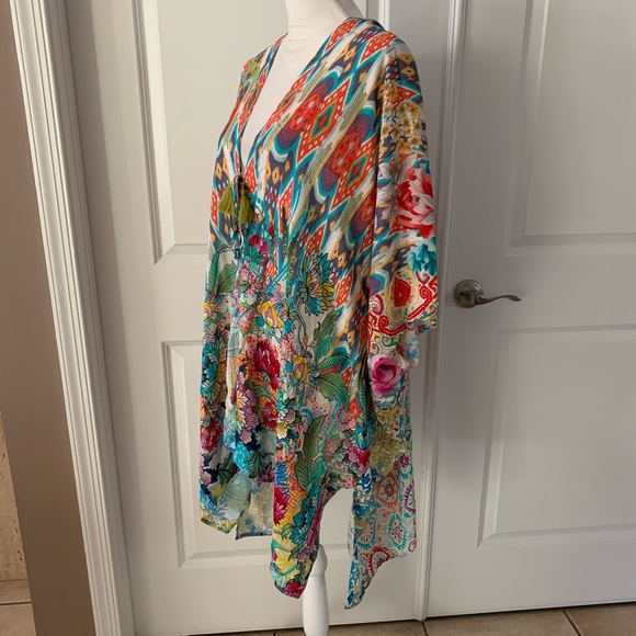 Johnny Was PEARCE SHORT KIMONO - Picture 9 of 14